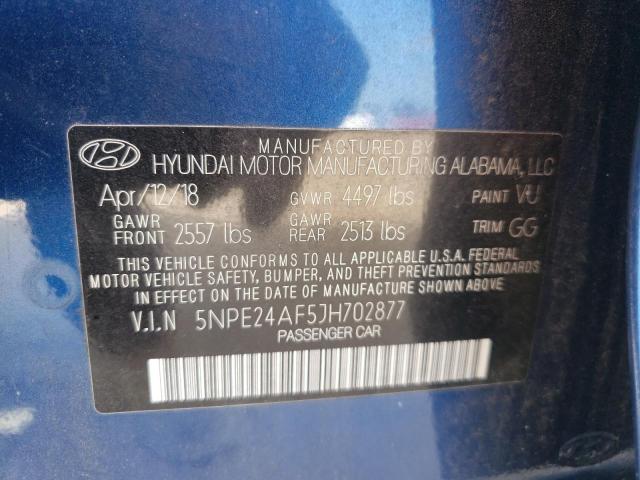 Photo 12 VIN: 5NPE24AF5JH702877 - HYUNDAI SONATA 