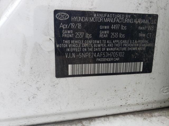 Photo 12 VIN: 5NPE24AF5JH705102 - HYUNDAI SONATA 