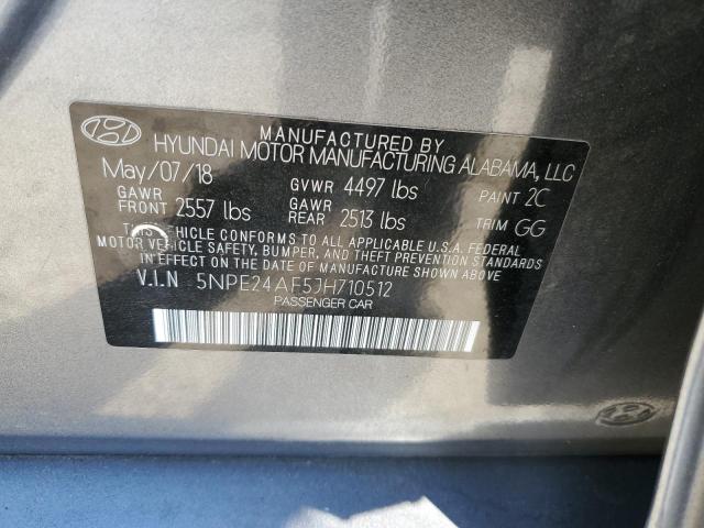 Photo 11 VIN: 5NPE24AF5JH710512 - HYUNDAI SONATA SE 