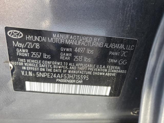 Photo 9 VIN: 5NPE24AF5JH715595 - HYUNDAI SONATA SE 