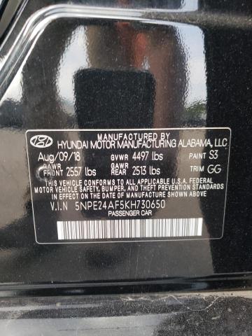 Photo 11 VIN: 5NPE24AF5KH730650 - HYUNDAI SONATA SE 