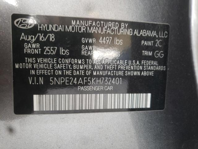 Photo 9 VIN: 5NPE24AF5KH732401 - HYUNDAI SONATA SE 