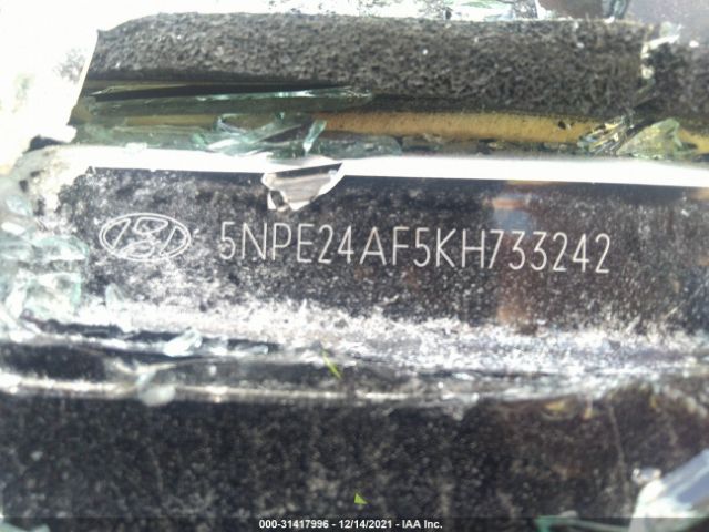 Photo 8 VIN: 5NPE24AF5KH733242 - HYUNDAI SONATA 