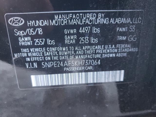 Photo 9 VIN: 5NPE24AF5KH737064 - HYUNDAI SONATA SE 