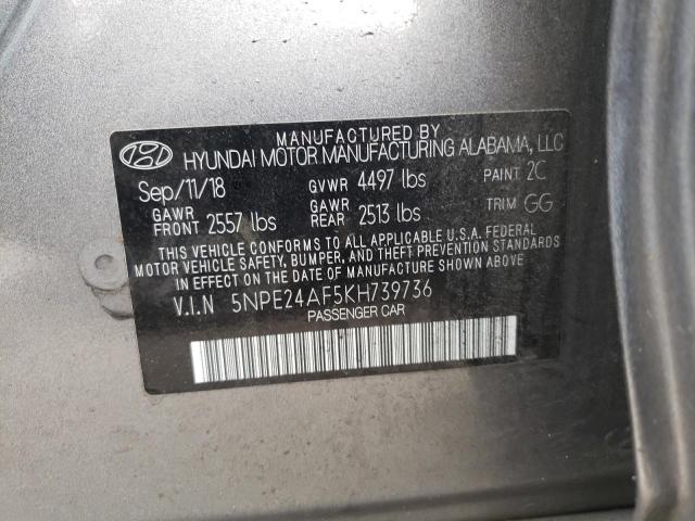 Photo 9 VIN: 5NPE24AF5KH739736 - HYUNDAI SONATA SE 