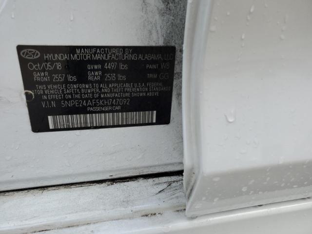 Photo 12 VIN: 5NPE24AF5KH747092 - HYUNDAI SONATA 