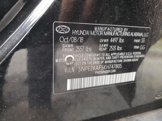 Photo 11 VIN: 5NPE24AF5KH747805 - HYUNDAI SONATA 