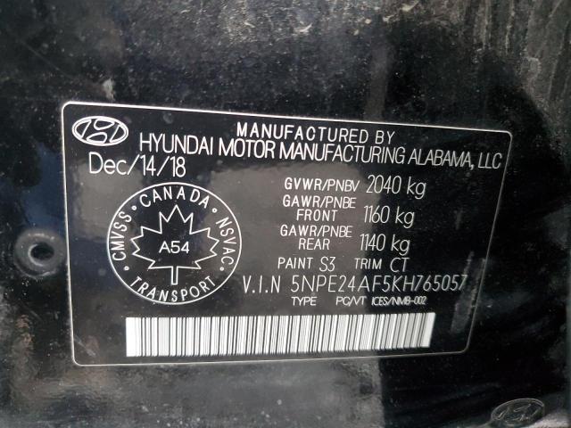 Photo 12 VIN: 5NPE24AF5KH765057 - HYUNDAI SONATA SE 