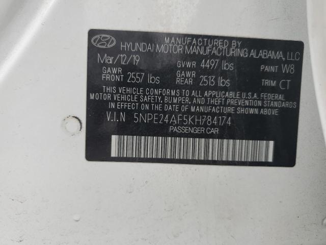Photo 12 VIN: 5NPE24AF5KH784174 - HYUNDAI SONATA SE 