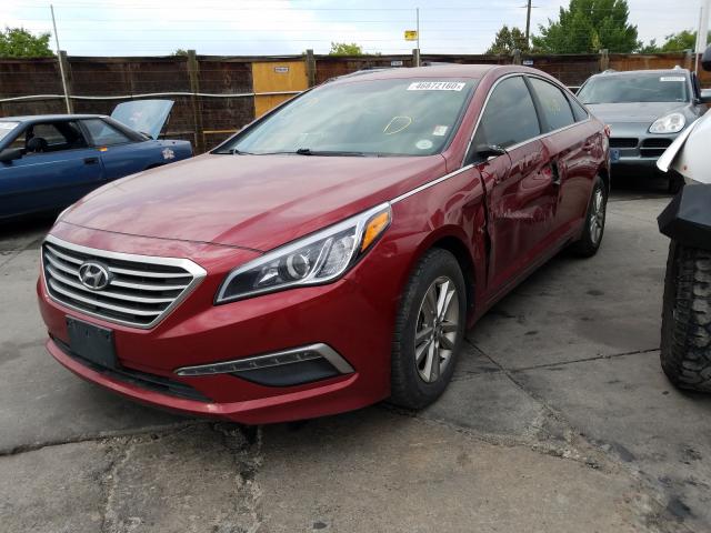 Photo 1 VIN: 5NPE24AF6FH001417 - HYUNDAI SONATA SE 