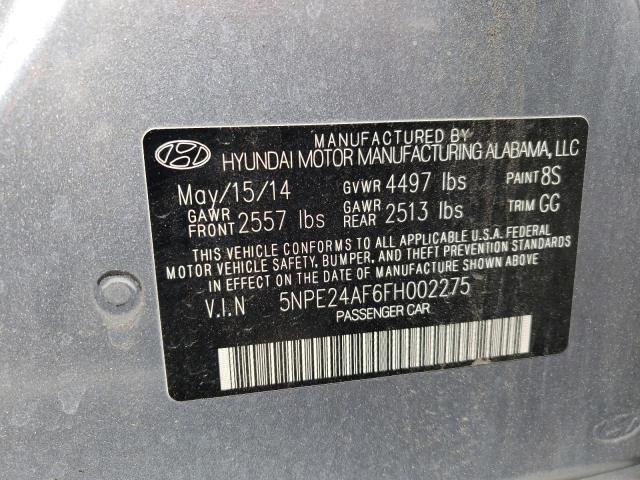 Photo 12 VIN: 5NPE24AF6FH002275 - HYUNDAI SONATA SE 