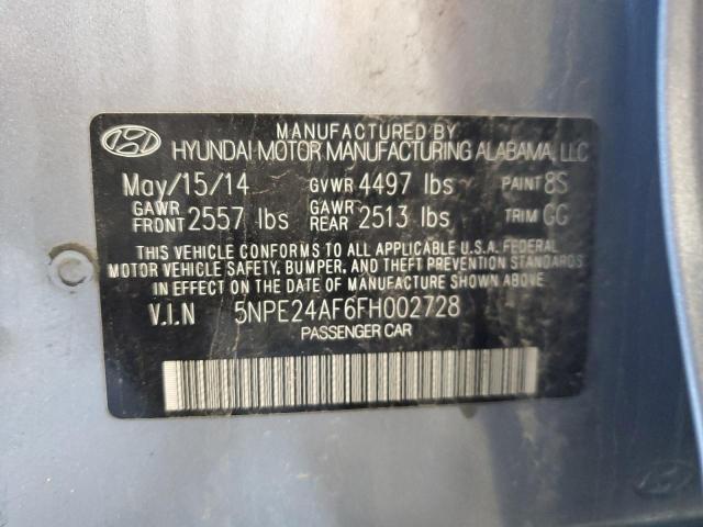 Photo 11 VIN: 5NPE24AF6FH002728 - HYUNDAI SONATA SE 