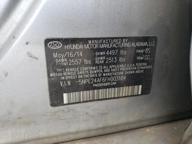 Photo 11 VIN: 5NPE24AF6FH003104 - HYUNDAI SONATA 