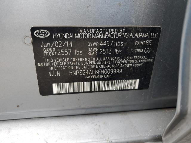 Photo 12 VIN: 5NPE24AF6FH009999 - HYUNDAI SONATA 