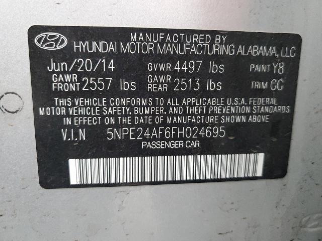 Photo 11 VIN: 5NPE24AF6FH024695 - HYUNDAI SONATA 