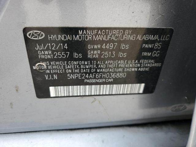 Photo 11 VIN: 5NPE24AF6FH036880 - HYUNDAI SONATA SE 