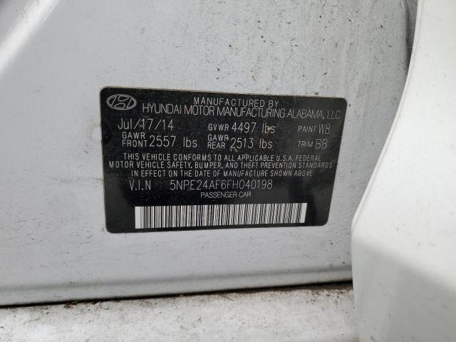 Photo 11 VIN: 5NPE24AF6FH040198 - HYUNDAI SONATA 