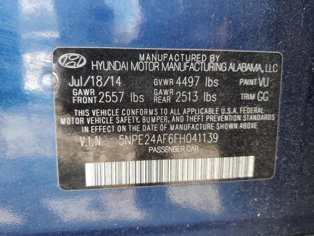 Photo 11 VIN: 5NPE24AF6FH041139 - HYUNDAI SONATA SE 