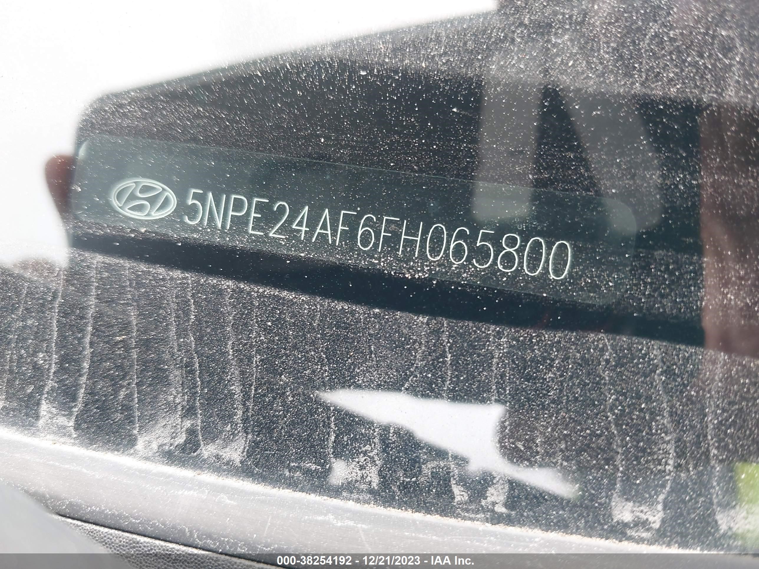 Photo 8 VIN: 5NPE24AF6FH065800 - HYUNDAI SONATA 