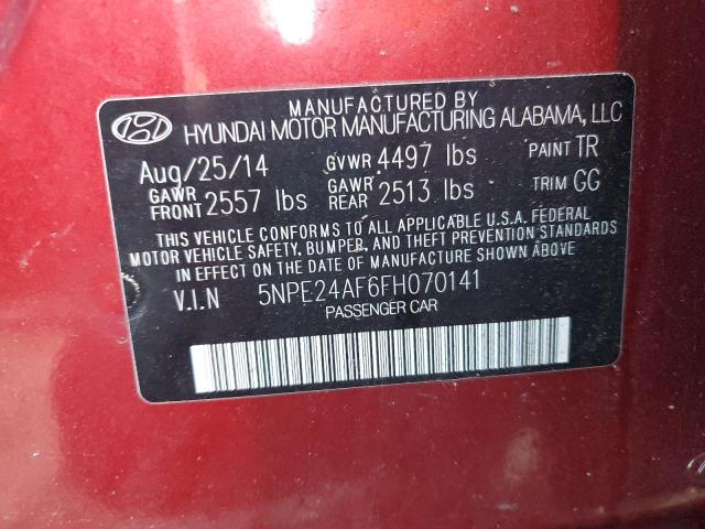 Photo 9 VIN: 5NPE24AF6FH070141 - HYUNDAI SONATA SE 