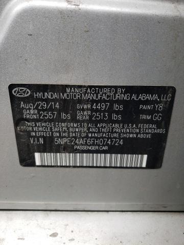 Photo 9 VIN: 5NPE24AF6FH074724 - HYUNDAI SONATA SE 