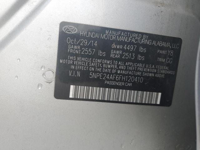 Photo 11 VIN: 5NPE24AF6FH120410 - HYUNDAI SONATA SE 