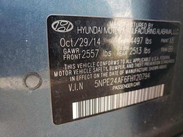 Photo 11 VIN: 5NPE24AF6FH120794 - HYUNDAI SONATA 