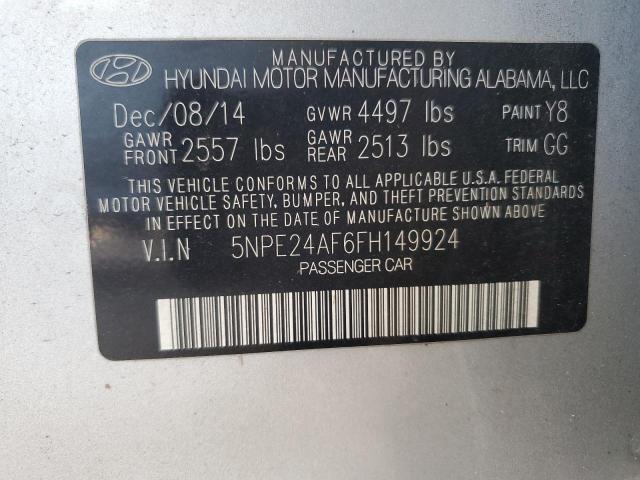 Photo 11 VIN: 5NPE24AF6FH149924 - HYUNDAI SONATA SE 