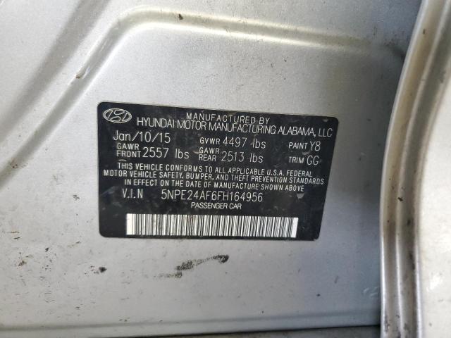 Photo 11 VIN: 5NPE24AF6FH164956 - HYUNDAI SONATA SE 