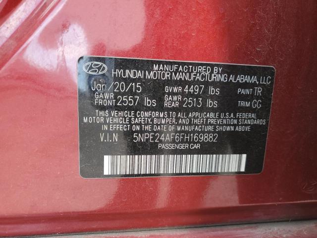 Photo 11 VIN: 5NPE24AF6FH169882 - HYUNDAI SONATA SE 