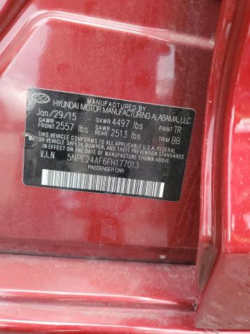 Photo 11 VIN: 5NPE24AF6FH177013 - HYUNDAI SONATA 