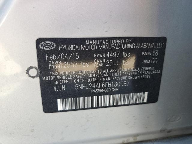 Photo 11 VIN: 5NPE24AF6FH180087 - HYUNDAI SONATA SE 