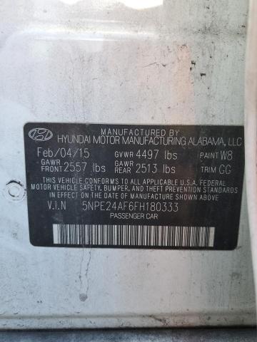 Photo 11 VIN: 5NPE24AF6FH180333 - HYUNDAI SONATA 