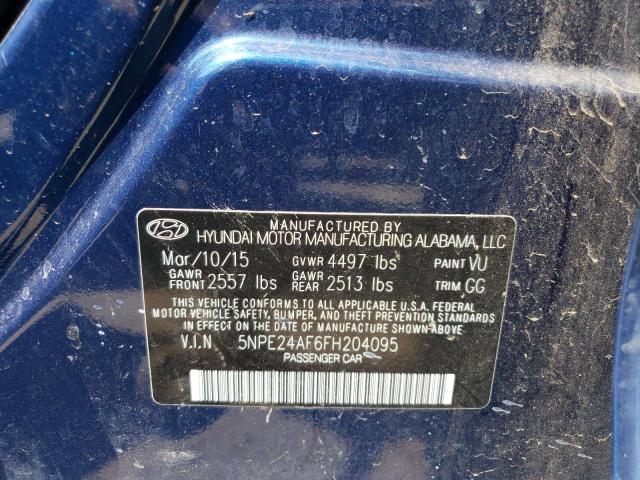 Photo 12 VIN: 5NPE24AF6FH204095 - HYUNDAI SONATA 