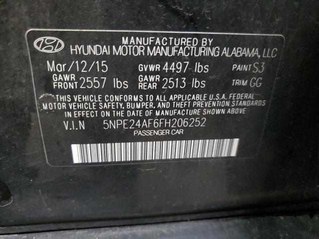 Photo 11 VIN: 5NPE24AF6FH206252 - HYUNDAI SONATA SE 