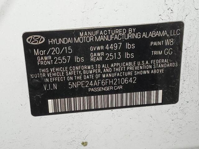 Photo 11 VIN: 5NPE24AF6FH210642 - HYUNDAI SONATA 