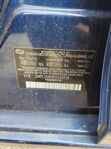 Photo 11 VIN: 5NPE24AF6FH224234 - HYUNDAI SONATA 