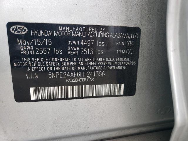 Photo 11 VIN: 5NPE24AF6FH241356 - HYUNDAI SONATA SE 