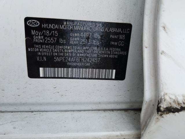 Photo 9 VIN: 5NPE24AF6FH242457 - HYUNDAI SONATA SE 