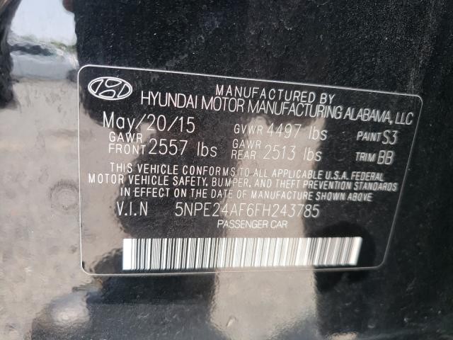 Photo 9 VIN: 5NPE24AF6FH243785 - HYUNDAI SONATA SE 