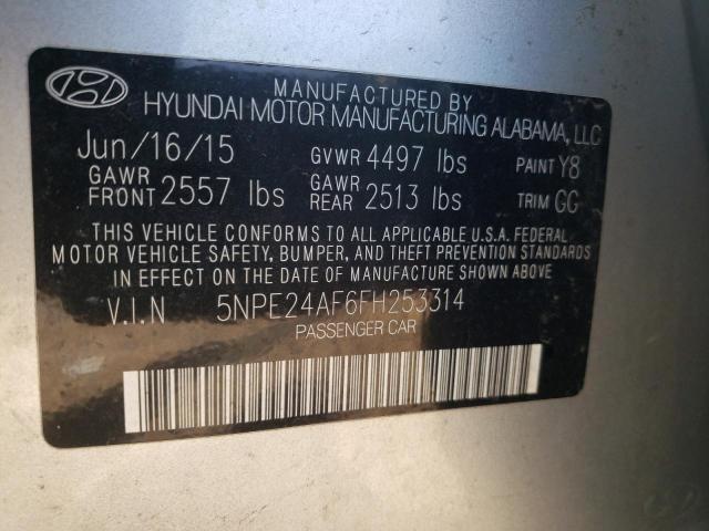 Photo 11 VIN: 5NPE24AF6FH253314 - HYUNDAI SONATA SE 