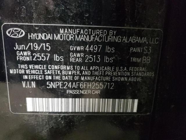 Photo 11 VIN: 5NPE24AF6FH255712 - HYUNDAI SONATA SE 