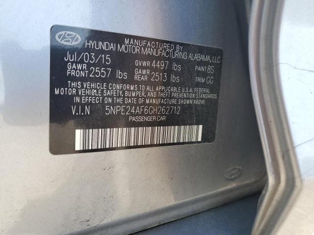 Photo 11 VIN: 5NPE24AF6GH262712 - HYUNDAI SONATA 