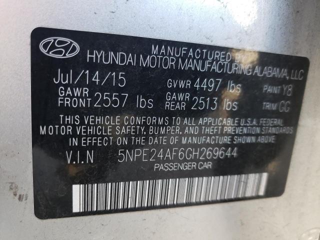 Photo 11 VIN: 5NPE24AF6GH269644 - HYUNDAI SONATA SE 