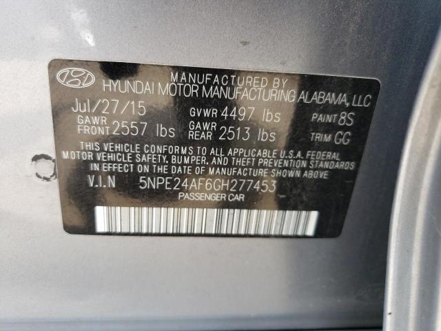 Photo 12 VIN: 5NPE24AF6GH277453 - HYUNDAI SONATA SE 