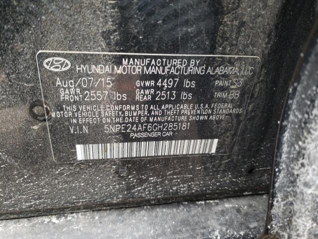 Photo 9 VIN: 5NPE24AF6GH285181 - HYUNDAI SONATA SE 