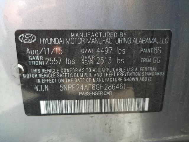 Photo 9 VIN: 5NPE24AF6GH286461 - HYUNDAI SONATA SE 