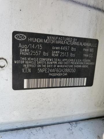 Photo 11 VIN: 5NPE24AF6GH288050 - HYUNDAI SONATA 