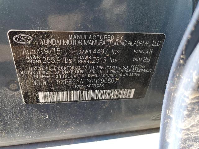 Photo 11 VIN: 5NPE24AF6GH290803 - HYUNDAI SONATA SE 