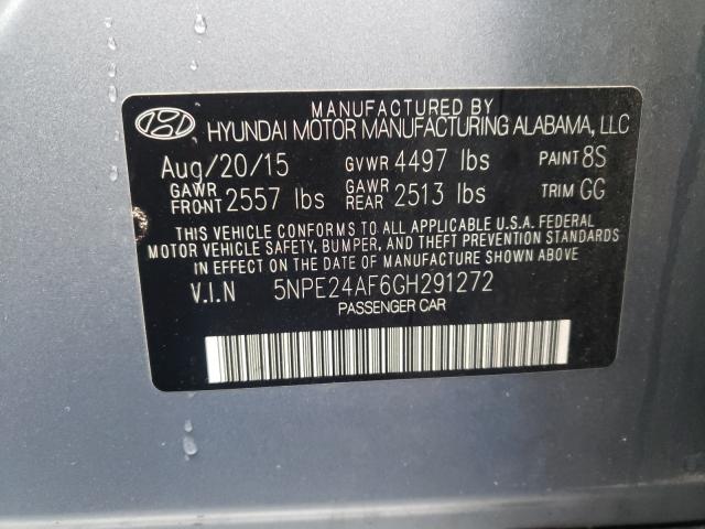 Photo 9 VIN: 5NPE24AF6GH291272 - HYUNDAI SONATA SE 